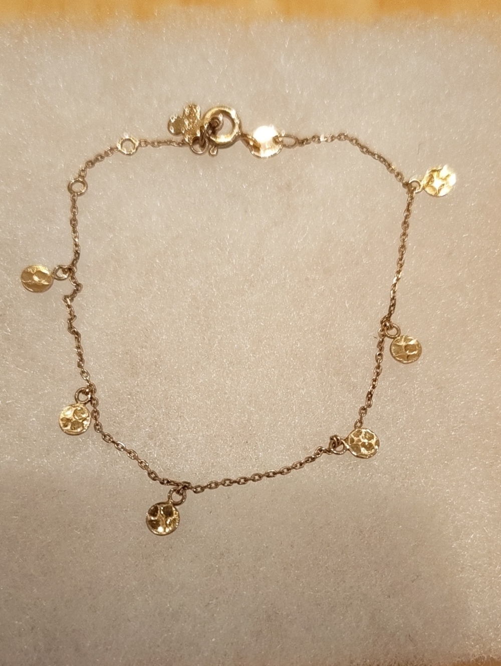 Gold Moon Charm Bracelet